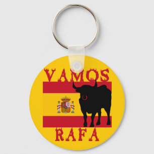 スペインの旗とのVamos Rafa キーホルダー