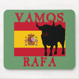 スペインの旗とのVamos Rafa マウスパッド