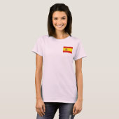 スペインの旗と地図のTシャツ Tシャツ (正面フル)