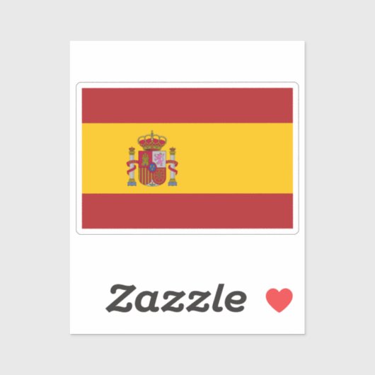 スペインの旗のカスタムカット シール (シート)