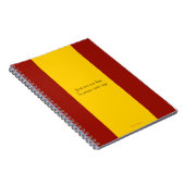 スペインの旗のノート ノートブック (右側)