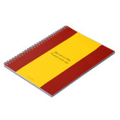 スペインの旗のノート ノートブック (左側)