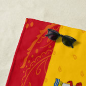 スペインの旗のビーチタオル ビーチタオル (インサイチュ)