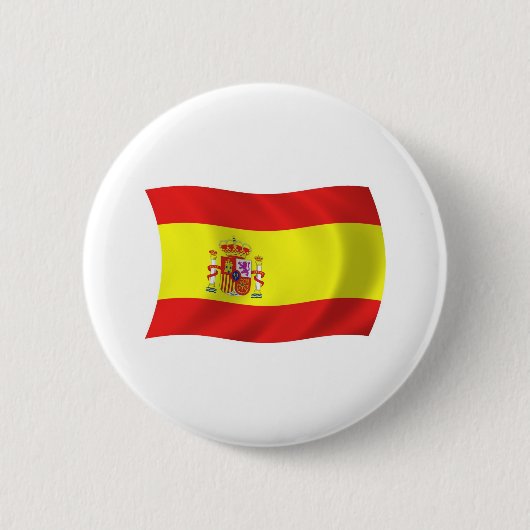スペインの旗のボタン 缶バッジ (正面)