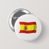 スペインの旗のボタン 缶バッジ (正面&裏面)