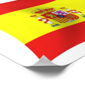 スペインの旗のポスター印刷 ポスター (角)