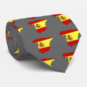 スペインの旗の地図 ネクタイ (ロール)