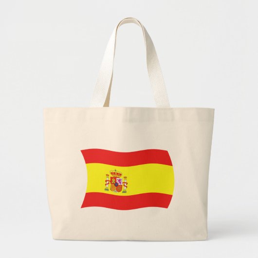 スペインの旗トートバッグ ラージトートバッグ (正面)