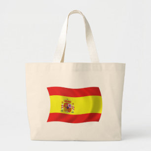 スペインの旗トートバッグ ラージトートバッグ