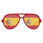 スペインの旗 アビエーターサングラス (正面)