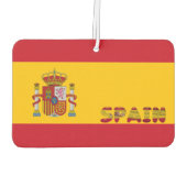 スペインの旗 カーエアーフレッシュナー (裏面)