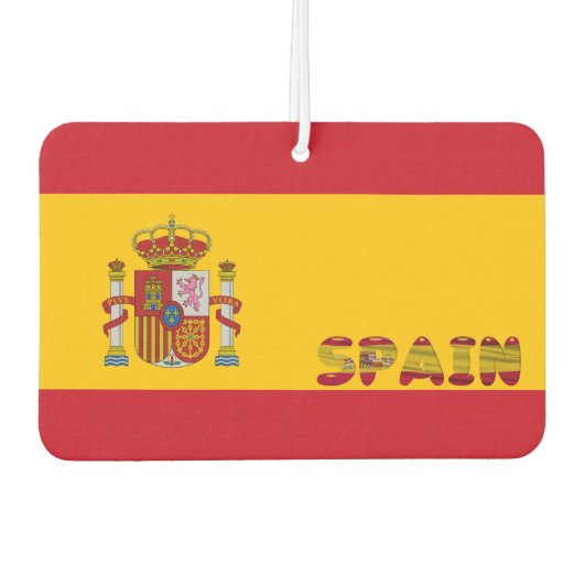 スペインの旗 カーエアーフレッシュナー (正面)