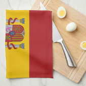 スペインの旗 キッチンタオル (四つ折り)