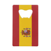 スペインの旗 クレジットカード栓抜き (正面)