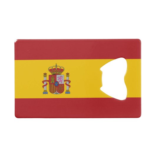 スペインの旗 クレジットカード栓抜き (正面(横))
