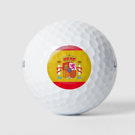 スペインの旗 ゴルフボール (正面)