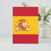 スペインの旗 サンキューカード (スタンド正面)