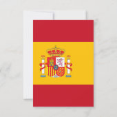 スペインの旗 サンキューカード (裏面)