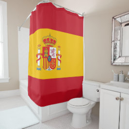 スペインの旗 シャワーカーテン