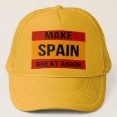 スペインの旗-スペインを素晴らしく再度させて下さい キャップ (正面)