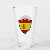 スペインの旗 タンブラーグラス (正面)