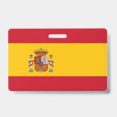 スペインの旗 バッジ (裏面)