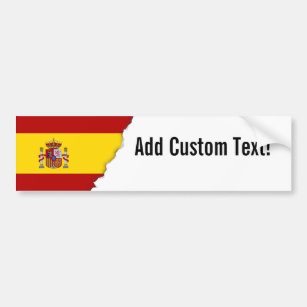 スペインの旗 バンパーステッカー