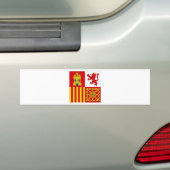 スペインの旗 バンパーステッカー (車上)