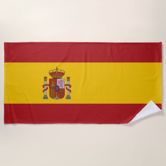 スペインの旗 ビーチタオル (正面)