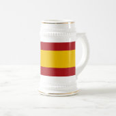 スペインの旗 ビールジョッキ (正面右)