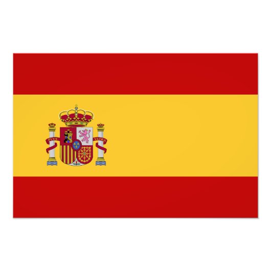 スペインの旗 フォトプリント (正面)