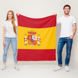 スペインの旗 フリースブランケット