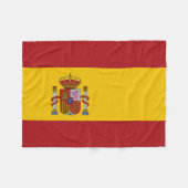 スペインの旗 フリースブランケット (正面(横))