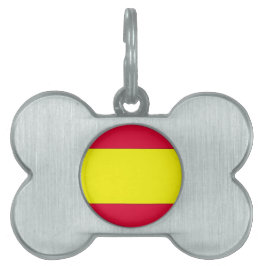 スペインの旗 ペットネームタグ