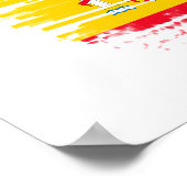 スペインの旗 ポスター (角)