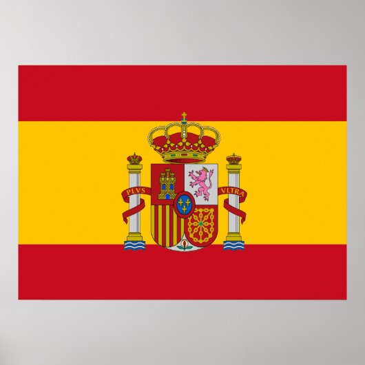 スペインの旗 ポスター (正面)