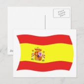 スペインの旗 ポストカード (正面/裏面)