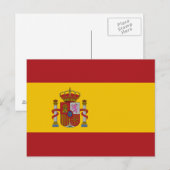スペインの旗 ポストカード (正面/裏面)