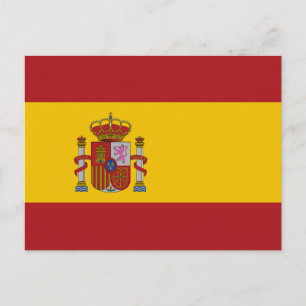 スペインの旗 ポストカード