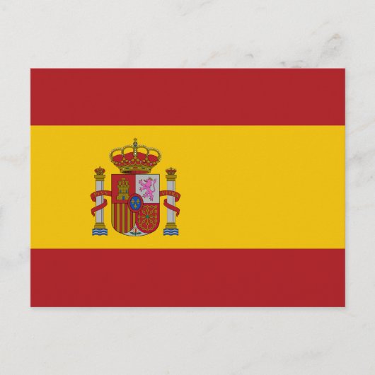 スペインの旗 ポストカード (正面)
