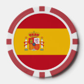 スペインの旗 ポーカーチップ (正面)