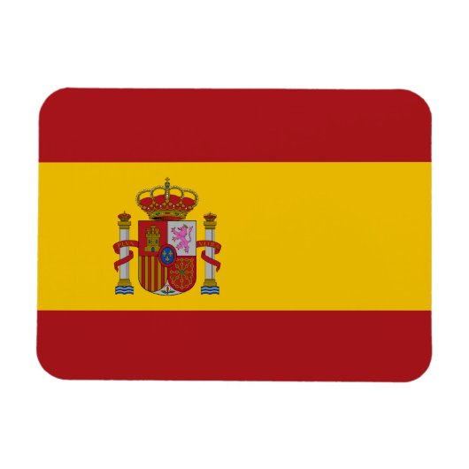 スペインの旗 マグネット (横)