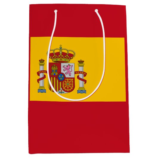 スペインの旗 ミディアムペーパーバッグ (正面)