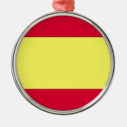 スペインの旗 メタルオーナメント (正面)
