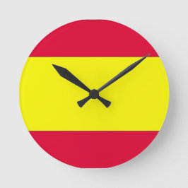 スペインの旗 ラウンド壁時計
