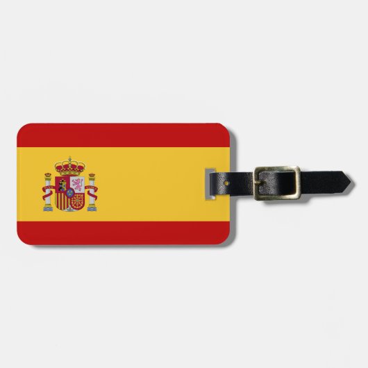 スペインの旗 ラゲッジタグ (正面横)