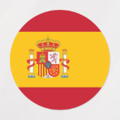 スペインの旗 ラベル (デザイン1)