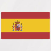 スペインの旗 ラベル (デザイン1)