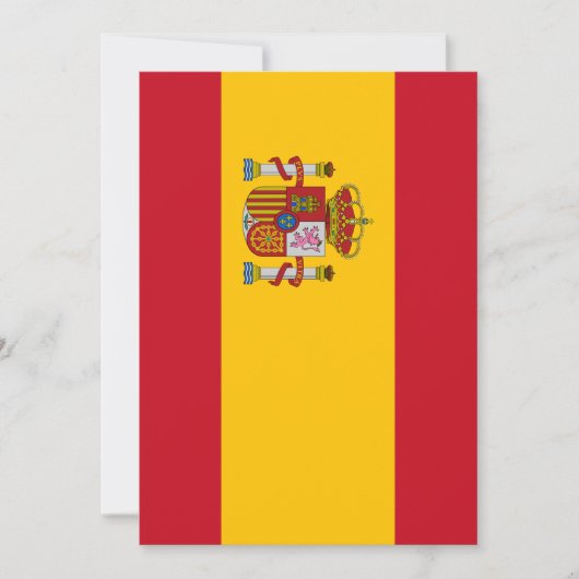 スペインの旗 招待状 (正面)