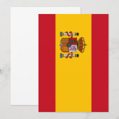スペインの旗 招待状 (正面/裏面)